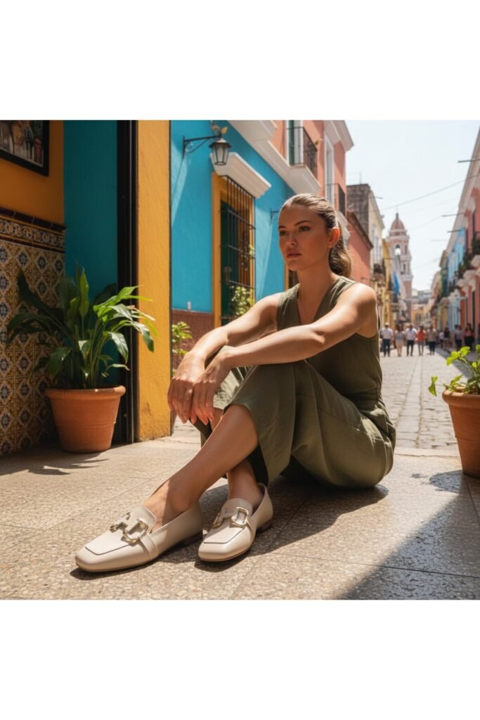 ASKA SHOES Günlük Tokalı Babet - Model 001