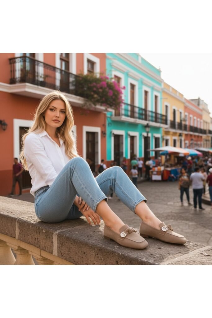 ASKA SHOES Günlük Tokalı Babet - Model 002